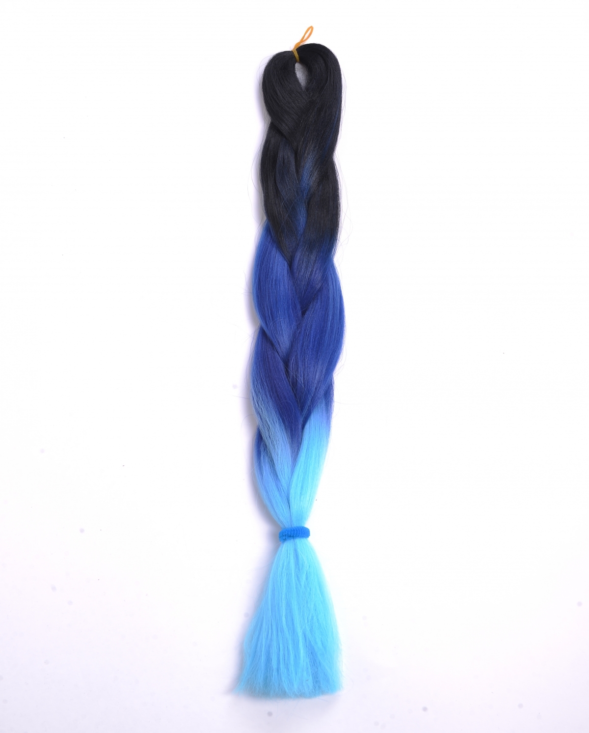 Канекалон 3-цветный 35 (черно-сине-голубой)