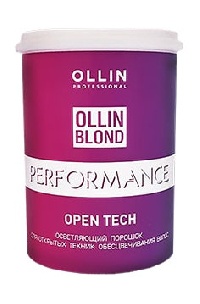 OLLIN BLOND Осветляющий порошок для открытых техник обесцвечивания волос 500г