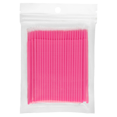 Микрощеточки L в пакете 100 шт  (01 розовые) IRISK