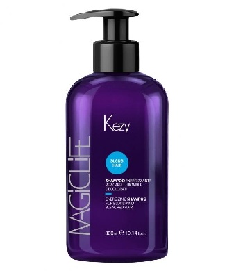 Kezy ML Шампунь укрепляющий для светлых и обесцвеченных волос 300мл Shampoo energizzante per capelli