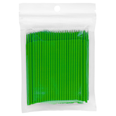 Микрощеточки M в пакете 100 шт. (01 зеленые) IRISK