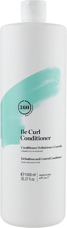 360 Дисциплинирующий кондиционер для вьющихся и волнистый волос-Be Curl Conditioner 1000 мл