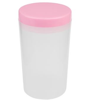 Подставка-стакан для мытья кистей (03 Розовая крышка)
