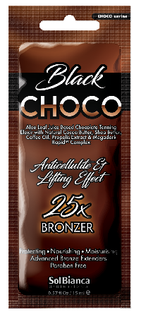 SolBianca Крем д/загара "Choco Black" с маслами какао, Ши, кофе и витамин. компл. 25*bronzer ,15мл