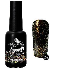 Dona Jerdona Гель лак №24 "Chameleon Aurora" Турецкое Золото(10мл) 