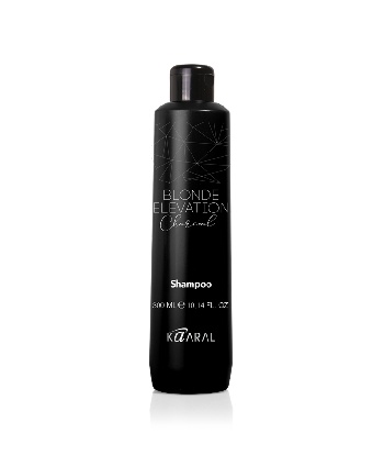 Baco Blonde Elevation Charcoal Shampoo Черный угольный тонирующий шампунь для волос 300 мл