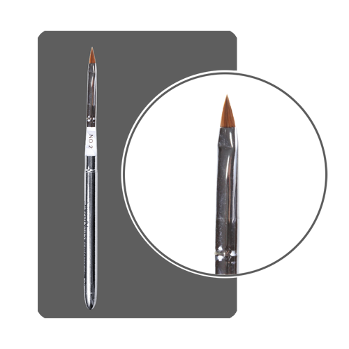 ФП Кисть для акрила красный соболь трансформер №2 