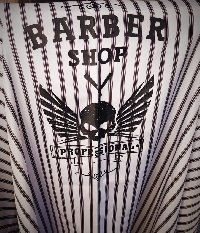 Пеньюар BARBER SHOP 001 (череп с крыльями)