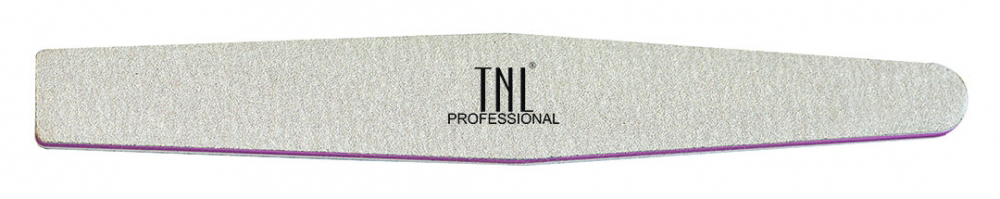 Пилка для ногтей TNL "ромб" 120/240 высокое качество (серая) в индивидуальной упаковке