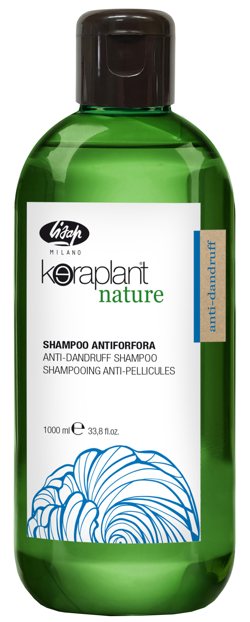 Очищающий шампунь для волос против перхоти Keraplant Nature Anti-Dandruff Shampoo 1000 мл