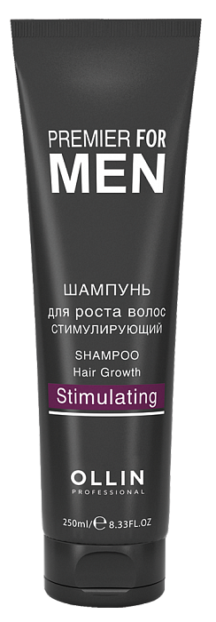 OLLIN PREMIER FOR MEN Шампунь для роста волос стимулирующий 250мл