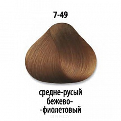 DT Краска д/волос 7-49 средний русый бежевый фиолет.60мл