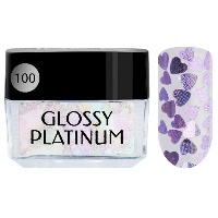 Гель-лак Glossy Platinum, №100 Heart Eyes, 5 мл