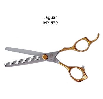  Ножницы "Jaguar" MY-630 филировочные 6.0 "золотистые ручки"
