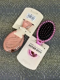 HAIR BRUSH Щетка овальная глянцевая mini LY8023 (цвета в ассор.)