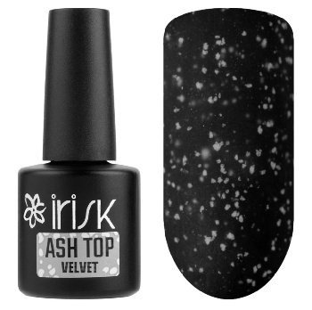 IRISK Топ вельветовый декоративный без липкого слоя Velvet Ash Top, 10 мл (02 White)