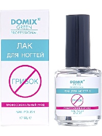 DOMIX  Лак для ногтей профессиональный уход от грибка 17 мл.