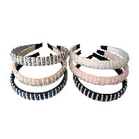 Ободок узкий со стразами, в ассорт. LT-10254