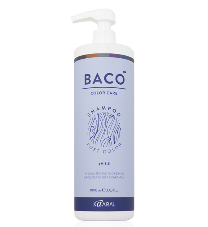 BACO POST COLOR Shampoo Шампунь-стабилизатор цвета для волос Ph 3.5 1 л.