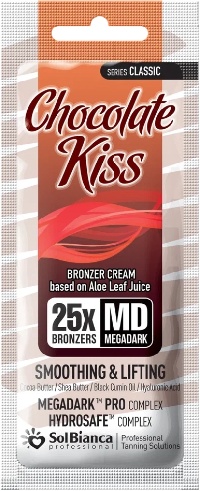 SolBianca Крем д/загара "Chocolate Kiss" 25*bronzer с масл. какао,Ши,черного тмина, гиалур.кисл,15мл