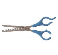 Ножницы S3-1085B голубые ручки филировочные