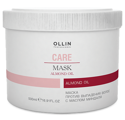 OLLIN CARE Маска против выпадения волос с маслом миндаля 500мл/Almond Oil Mask