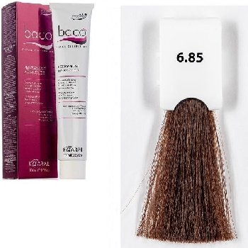 BZ 6.85 темный махагоново-коричневый блондин Крем-краска "Baco Color"100мл