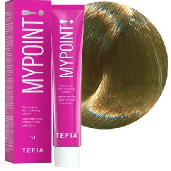 MYPOINT 8.37 светлый блондин золотисто-фиолетовый. Перманентная крем-краска для волос, 60 мл 