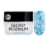 Гель-лак Glossy Platinum, №077, 5 мл