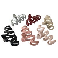 Заколка для волос "Крабик зиг-заг" цвета в ассорт.   LT-10381