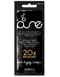 SolBianca Крем д/загара "Pure" с маслами облепихи, семян конопли и экстактом женьш 20*bronzer ,15мл