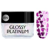 Гель-лак Glossy Platinum, №099 Heart Eyes, 5 мл
