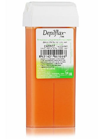Depilflax Воск для депиляции в картридже 110 гр. - Морковь (Carrot) плотный