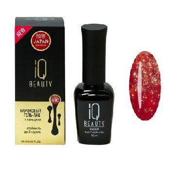 IQ BEAUTY Каучуковый гель-лак с кальцием 10 мл. (090)