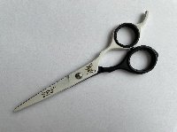 Ножницы Kingling  6,5, прямые, черно-белые