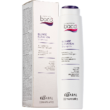 Baco Blonde Elevation Shampoo Шампунь дающий блеск волосам и тонирующий седые  300мл