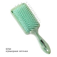 SIMPARTY  Щетка массажная лопата "мраморная зеленая"  8794