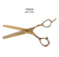  Ножницы "Jaguar" MY-630 филировочные 6.0 "золото с узором"