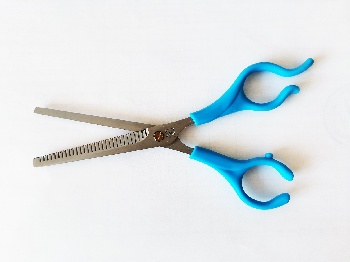 Ножницы S3-1077B голубые ручки филировочные