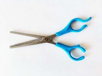 Ножницы S3-1077B голубые ручки филировочные