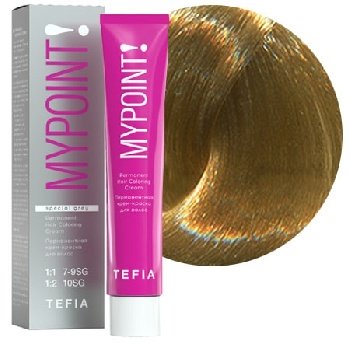 MYPOINT 9.80 очень светлый блондин коричневый д/седых. Перманентная крем-краска для волос, 60 мл 