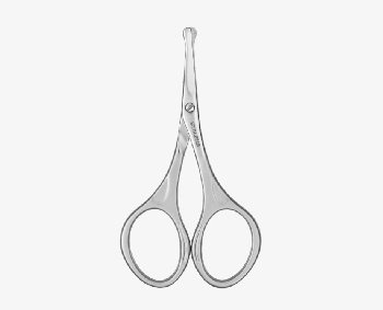 ST Ножницы для ногтей детские матовые BEAUTY & CARE 10 TYPE 4 (голубой)