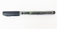 Маркер для дизайна STA pigment liner 0.05 mm black