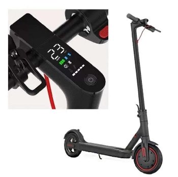 Электросамокат Scooter, 12800mAh, черный/белый элк. табло