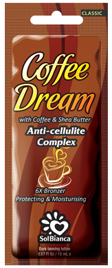 SolBianca Крем д/загара "Coffe Dream"с маслом какао и маслом Ши 6*bronzer ,15мл