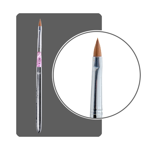 ФП Кисть для акрила красный соболь трансформер №4