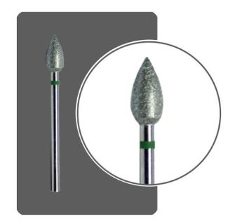 Фреза алмазная ФП "Пламя" крупнозерн. зеленая d.5.0 