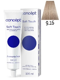 Concept Soft Touch 9.16 Очень светлый блондин пепельно-фиолетовый 100 мл