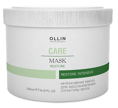 OLLIN CARE Интенсивная маска для восстановления структуры волос 500мл/Restore Intensive Mask