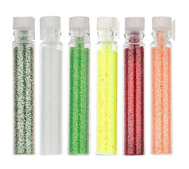 Блестки в пробирке